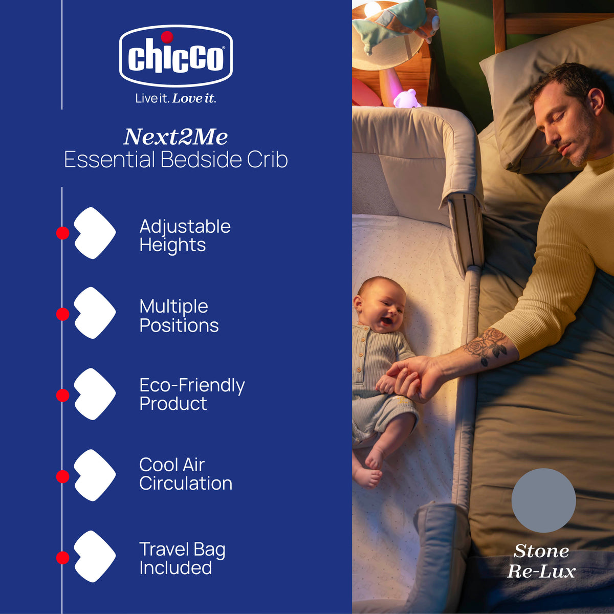 Chicco Next2Me Essential Bedside Crib