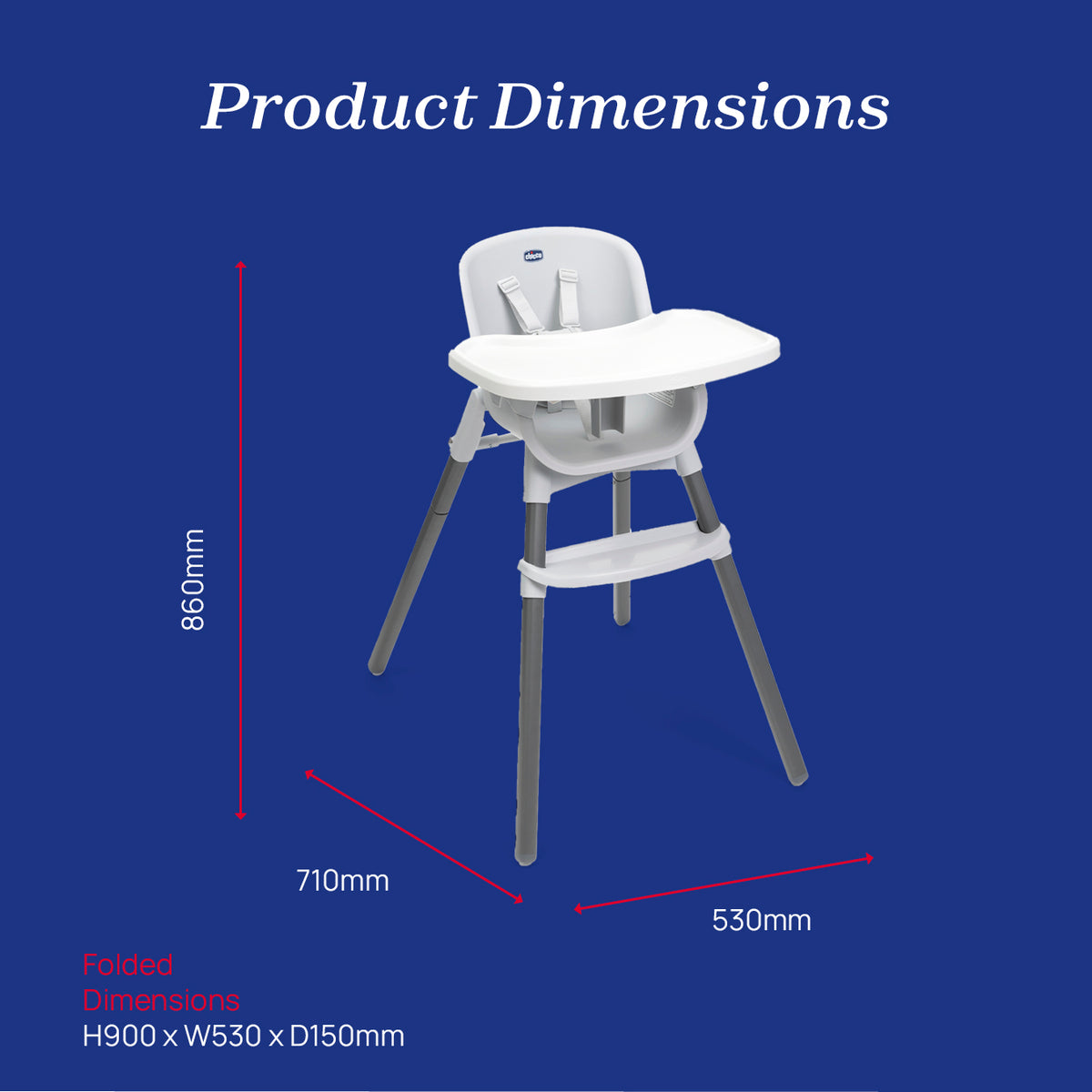 Chicco Zest 3-In-1 Highchair