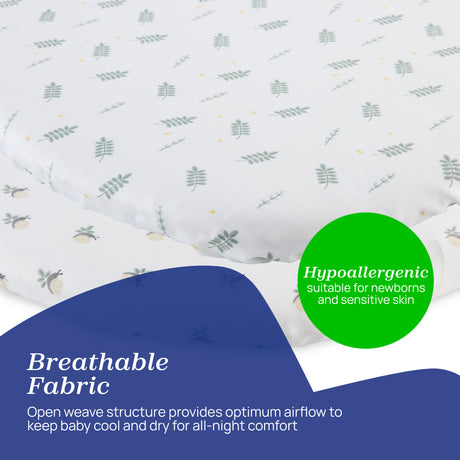Chicco Baby Hug 4-In-1 Crib Sheets (2-Piece)