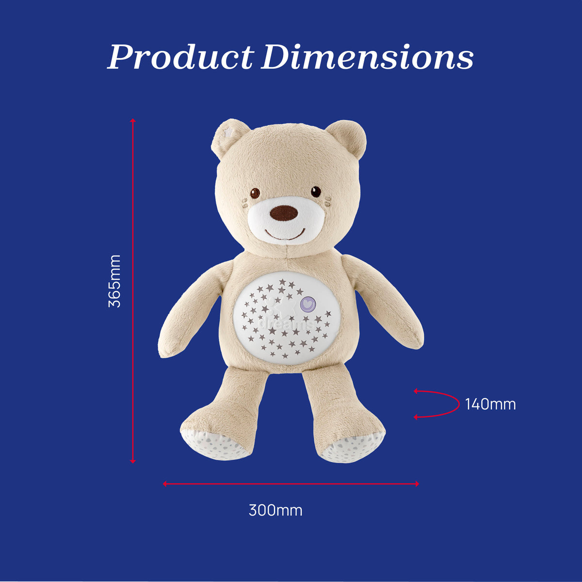Chicco First Dreams Baby Bear Plush And Projector