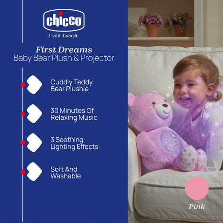 Chicco First Dreams Baby Bear Plush And Projector