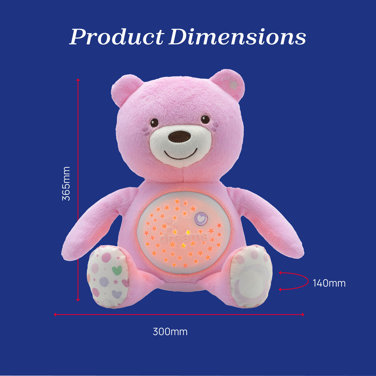 Chicco First Dreams Baby Bear Plush And Projector