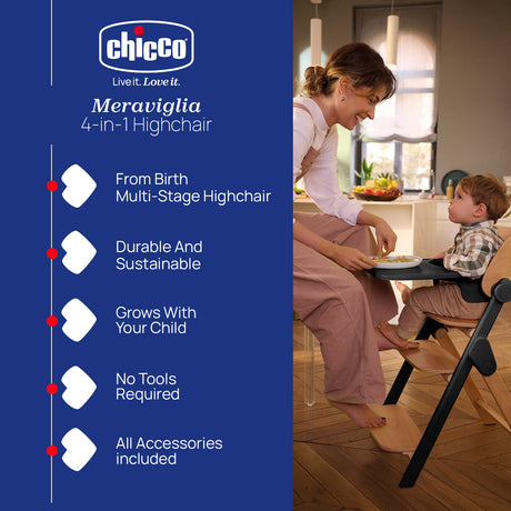 Chicco Meraviglia 4-In-1 Highchair