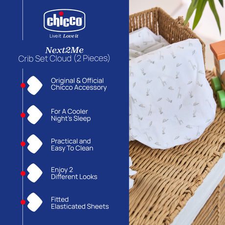 Chicco Next2Me Crib Sheets (2-Piece)
