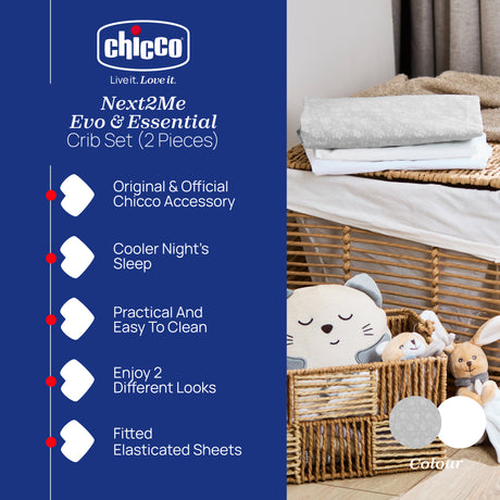 Chicco Next2Me Crib Sheets (2-Piece)