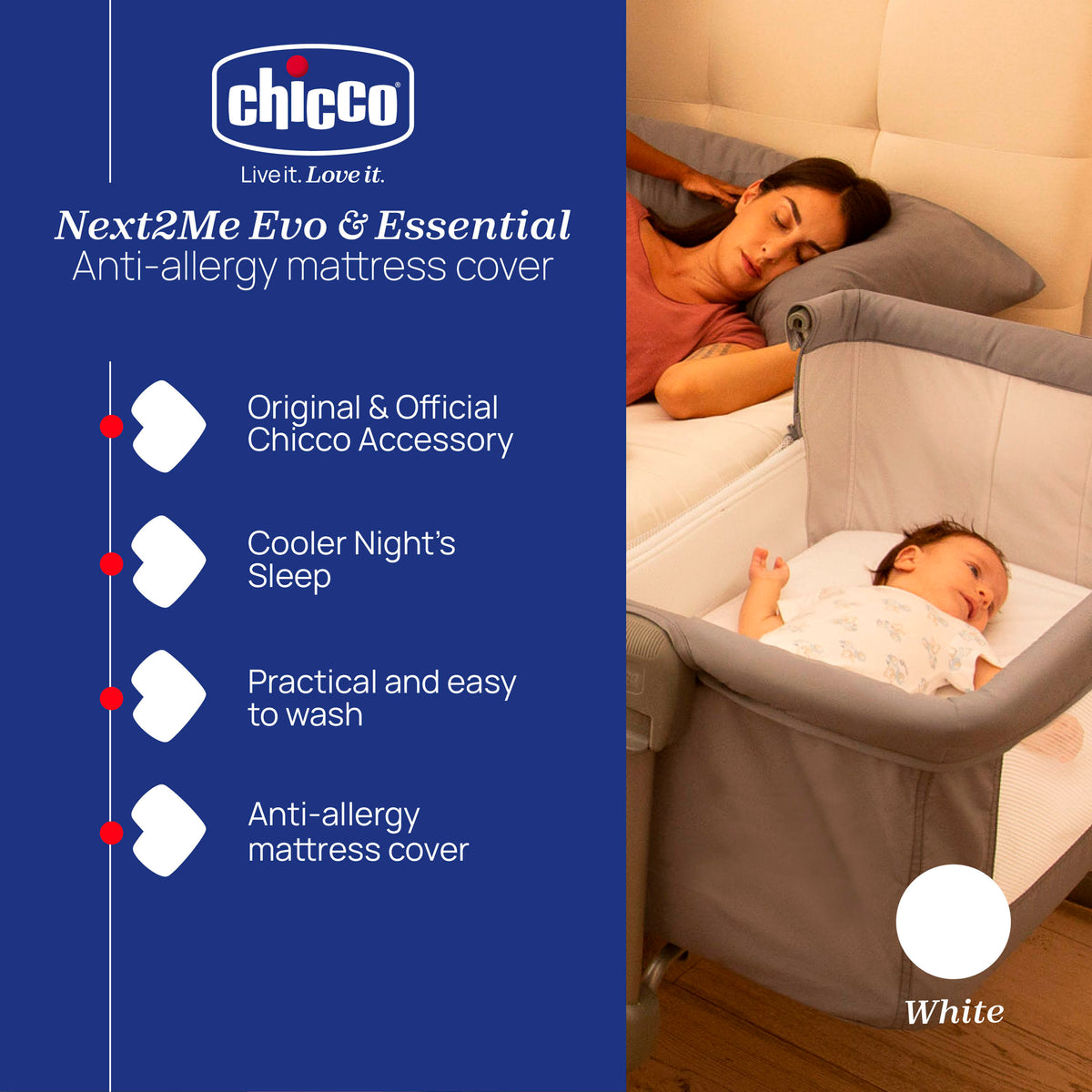Chicco Next2Me Evo & Essential Terry Mattress Cover