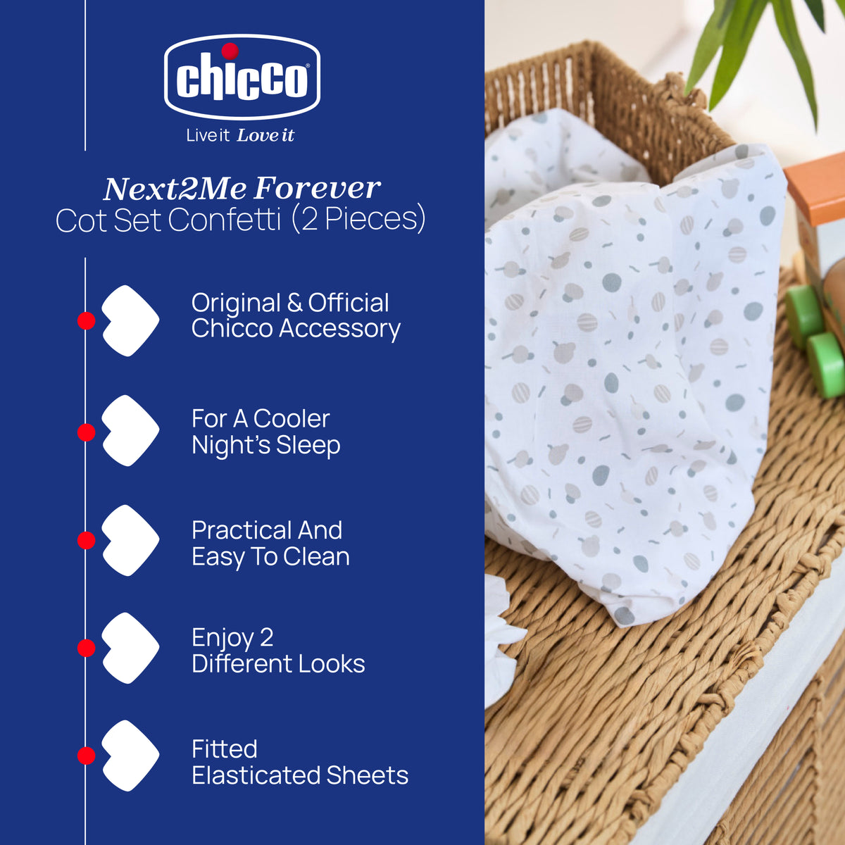 Chicco Next2Me Forever Crib Sheets (2-Piece)